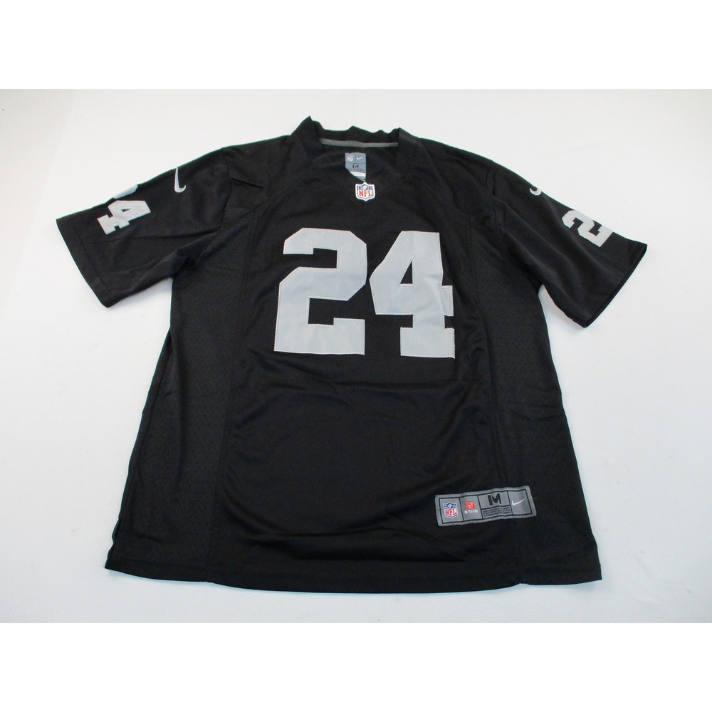 Nike NFL Oakland Raiders Marshawn Lynch #24 Black Jersey Men's Size M